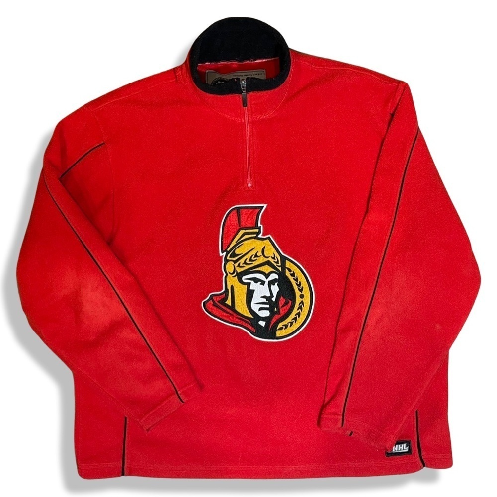 Y2K Ottawa Senators Quarter Zip Fleece
